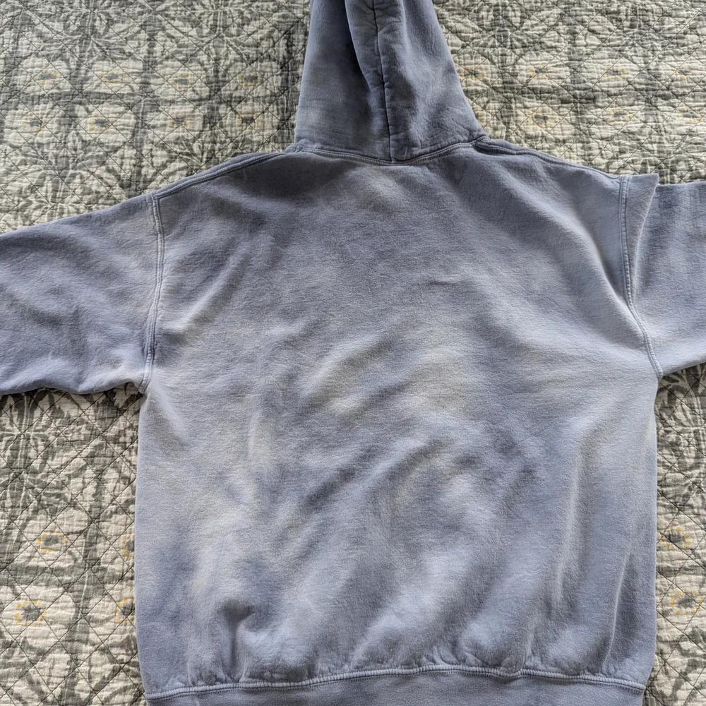 Obey Propaganda Worldwide Blue Tye dye Acid Wash Hoodie Sweater